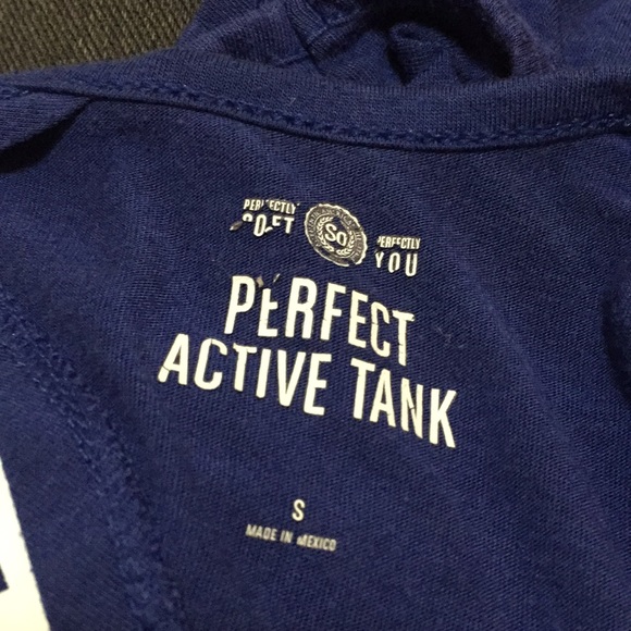 SO Women’s Blue Perfect Active Tank Top Small - Picture 5 of 6